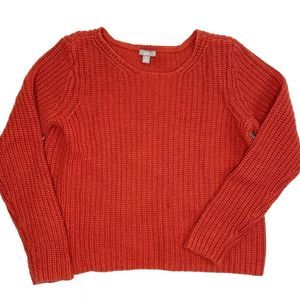 J. Jill Orange Wool Blend Sweater